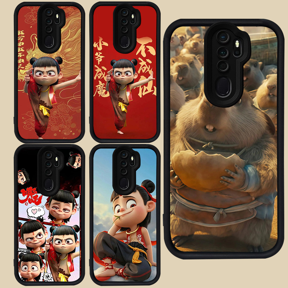 เคสสีดําสําหรับ OPPO A5 A37 A39 A9 2020 A83 Reno 2F F11 2Z Pro R44 ne zha