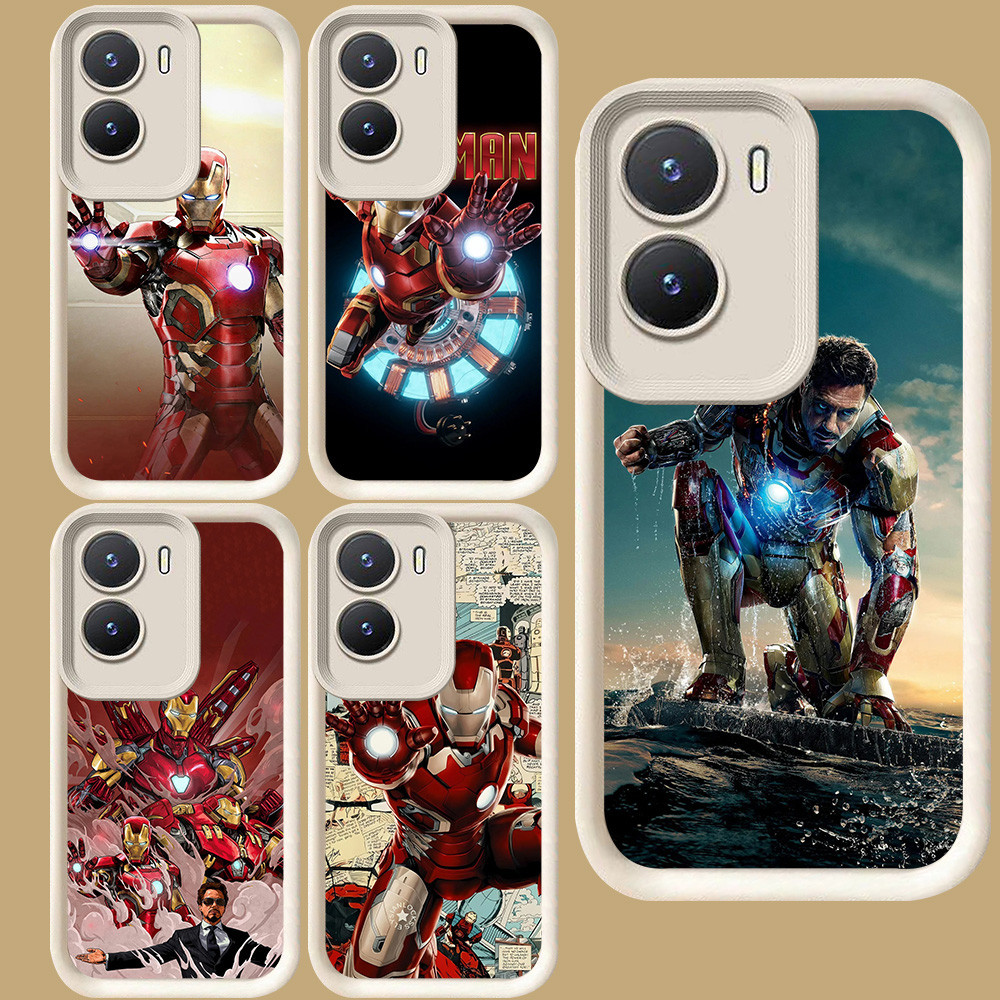 R74 Iron Man สําหรับ VIVO Y15a Y35 IQOO 13 Z10 Z9 Y75 Y01 Y22s Y55 Z9X Y56 Y15s Y22 Y16 T4 5G สีขาว