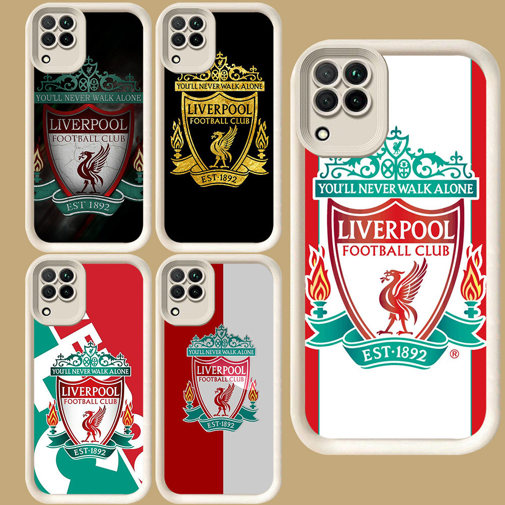 R39 L-liverlpool ฟุตบอล fc สําหรับ Samsung A12 A06 F04 M04 A05 A04 A04E A22 J7 Pro J2 Prime 5G สีขาว