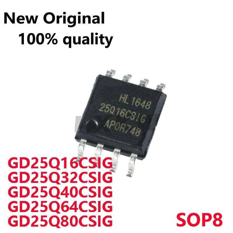 ชิ้น 10 ใหม่ GD25Q16CSIG GD25Q32CSIG GD25Q40CSIG GD25Q64CSIG GD25Q80CSIG 25Q16CSIG 25Q32CSIG 25Q40CS