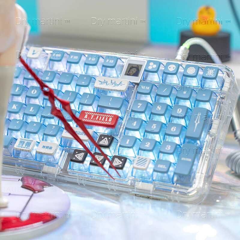 Zero Machine Lilith Keycap PBT ระเหิดห้าด้าน MDA โปร่งแสงหนังคู่ Milk Ball หมวก 68/75/84/87/98