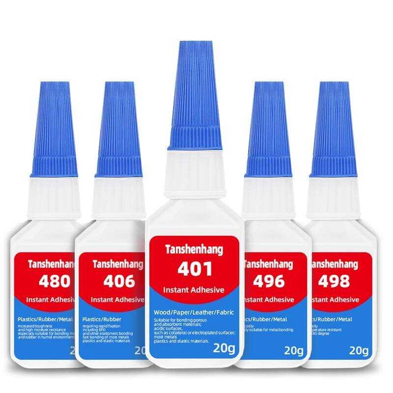 401 20g 498 กาวแห้งเร็วทนความร้อนสูงสำหรับโลหะพลาสติก PVC แข็งแรง