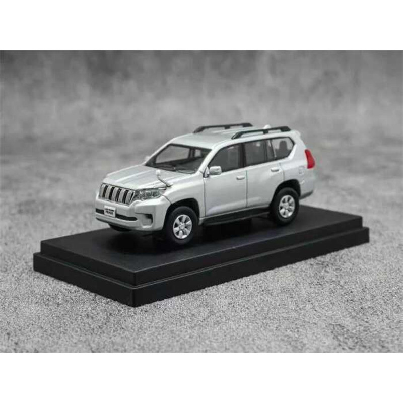 Ebbro 1:64 Prado 150 Sier / White / Gray Diecast Model Car