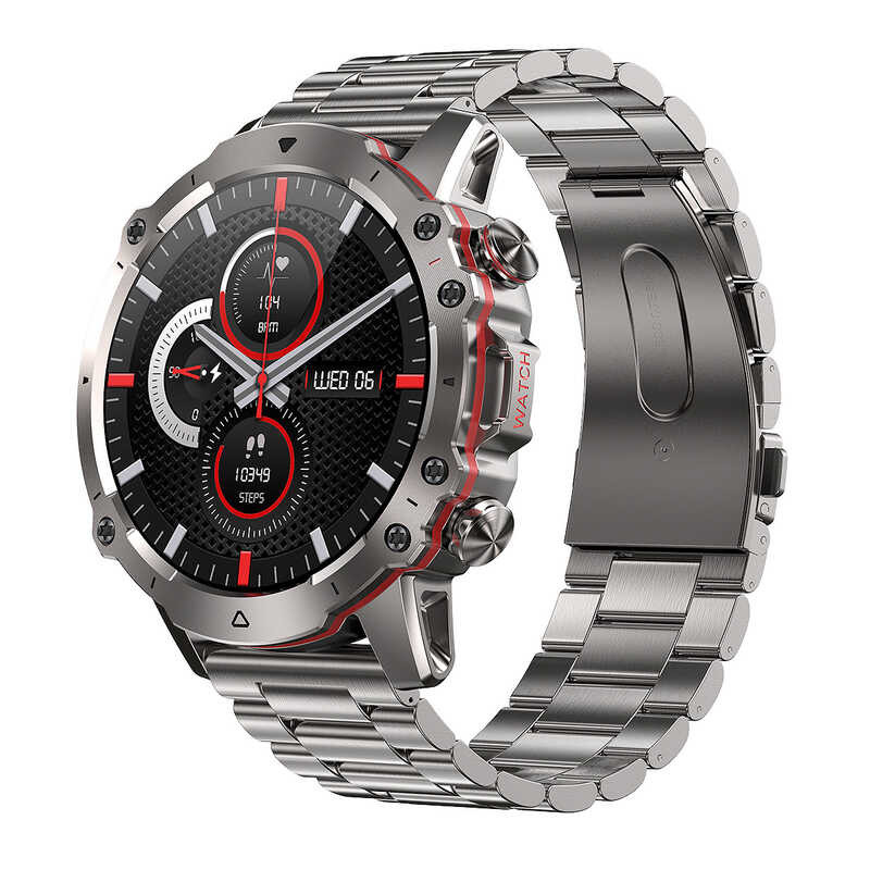 AK56 Mens Three-Proof Smart Call Watch 1.43-Inch Heart Rate ความดันโลหิตออกซิเจนในเลือด Health Monit