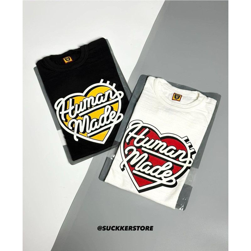♞,♘HUMAN MADE  GRAPHIC T-SHIRT   ลายหัวใจ LV FRONT (แนะนำสอบถามไซร์คงเหลือก่อนกดสั่งนะคะ) 2025