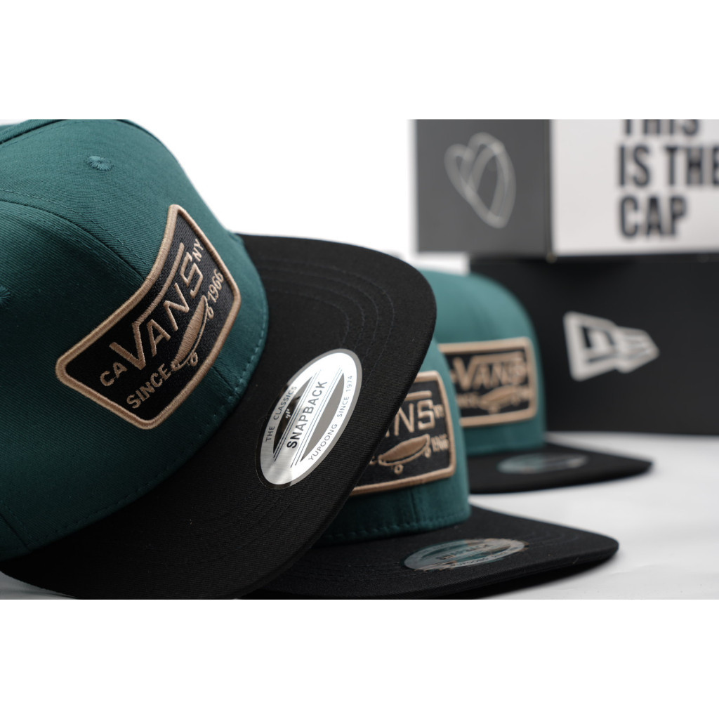 Snapback หมวก Original Import VANS หมวกเบสบอล Distro Unisex Men Women Premiuml