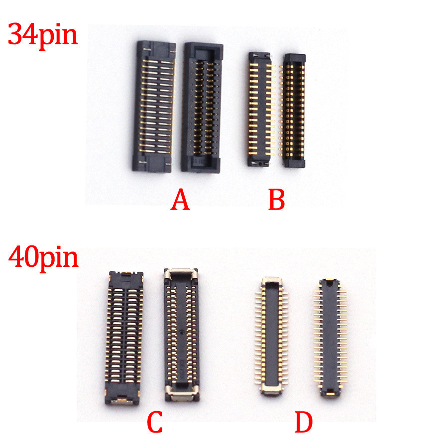 2-10pcs จอแสดงผล LCD แบตเตอรี่ FPC Connector สําหรับ Samsung Galaxy A03s A037F A037 USB Charger ปลั๊กชาร์จ Contact 34 40 Pin