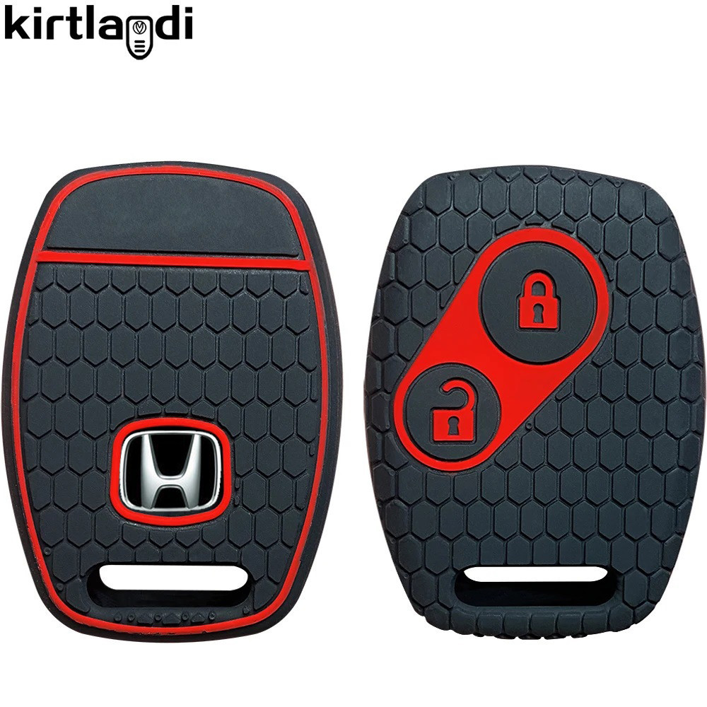 สําหรับ Honda Civic Fit CRV SRV FRV Chord 7 Jazz Gr8 150 R Insight รถอุปกรณ์เสริม 2 ปุ่มซิลิโคนรีโมท