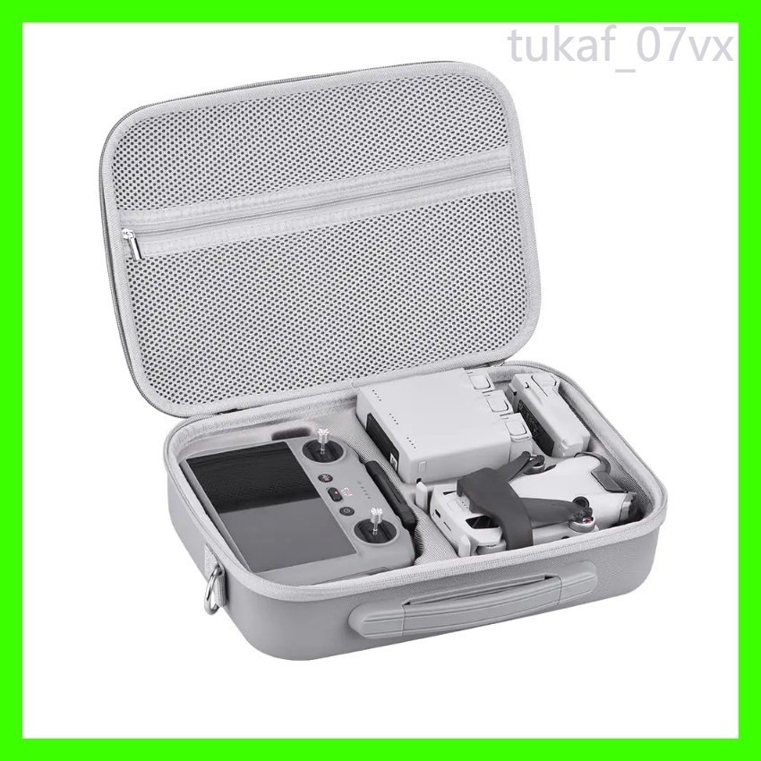 Mini 4 Pro RC 2 Case, ขนาดใหญ่ความจุแบบพกพากระเป๋าหนัง PU สำหรับ DJI Mini 4 Pro Fly More Combo Dron