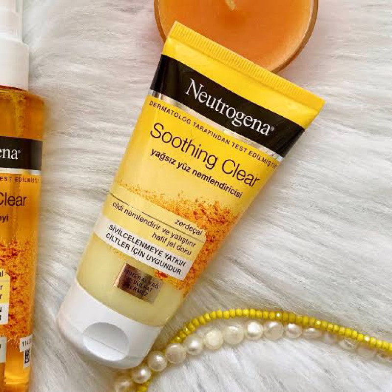 ♞,♘neutrogena clear and soothe moisturizer 75 ml ครีมบำรุงผิวหน้า มอยส์เจอร์ไรเซอร์ เพิ่มความชุ่มชื