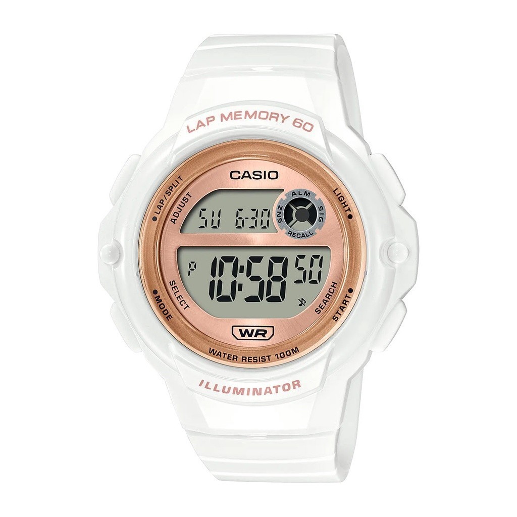 Casio (LWS-1200H-7A2VDF) นาฬิกาดิจิตอลสีขาว 100 เมตร