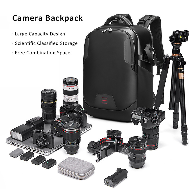 Slr กระเป๋าเป้สะพายหลัง ใส่กล้อง แล็ปท็อป กันน้ํา สําหรับ Canon Nikon