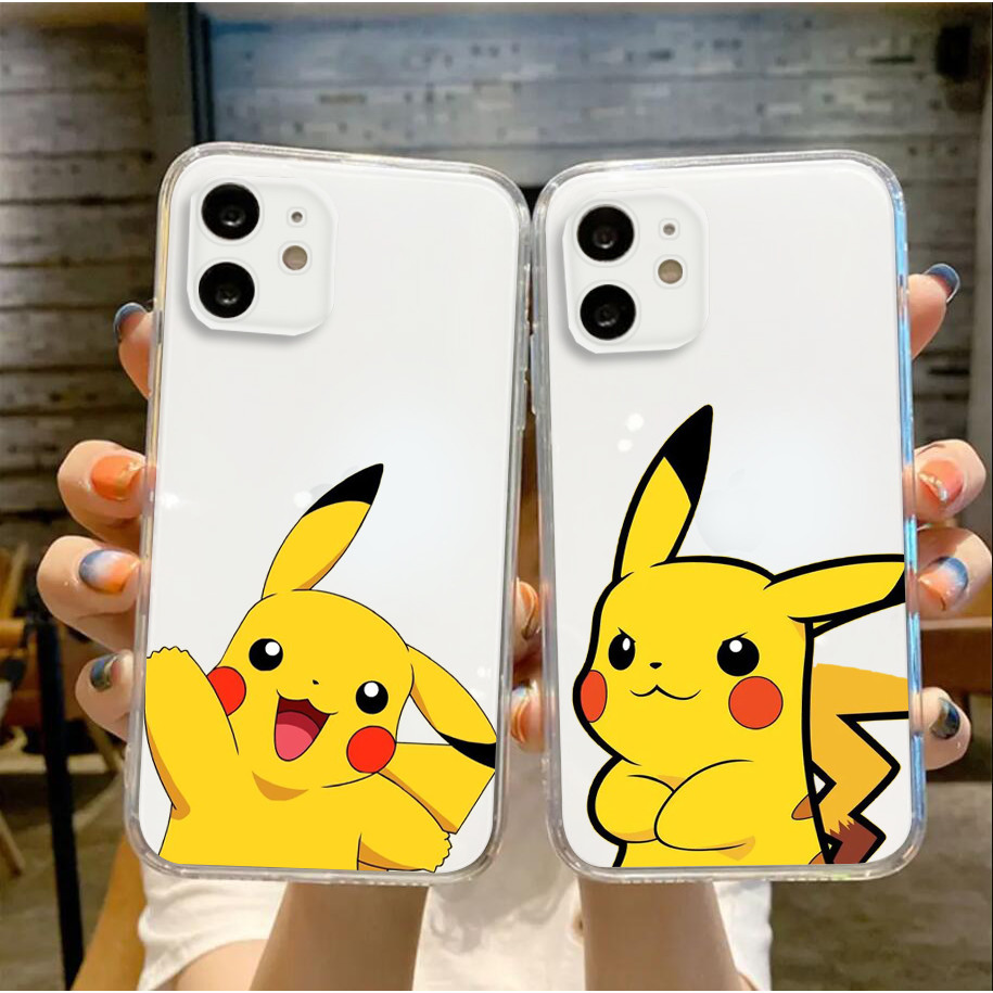 Iphone 5 5S SE 6 6s 7 8 X XS XR 11 12 13 Mini 14 Plus 15 16 Pro Max Soft Case LK46 Pokemon