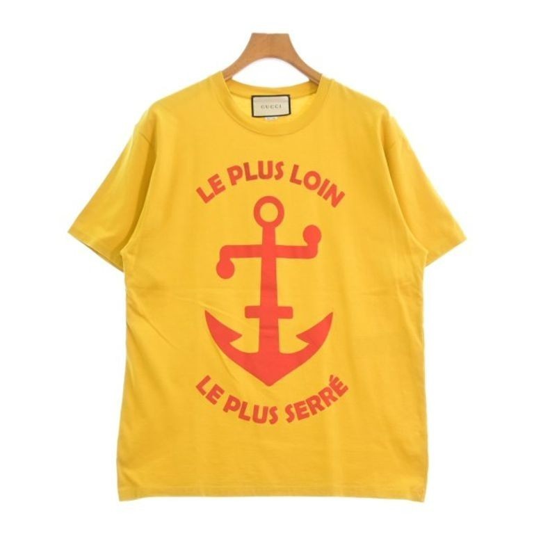 Gucci M I Tshirt Shirt yellow Direct from Japan Secondhand 4103624l0262