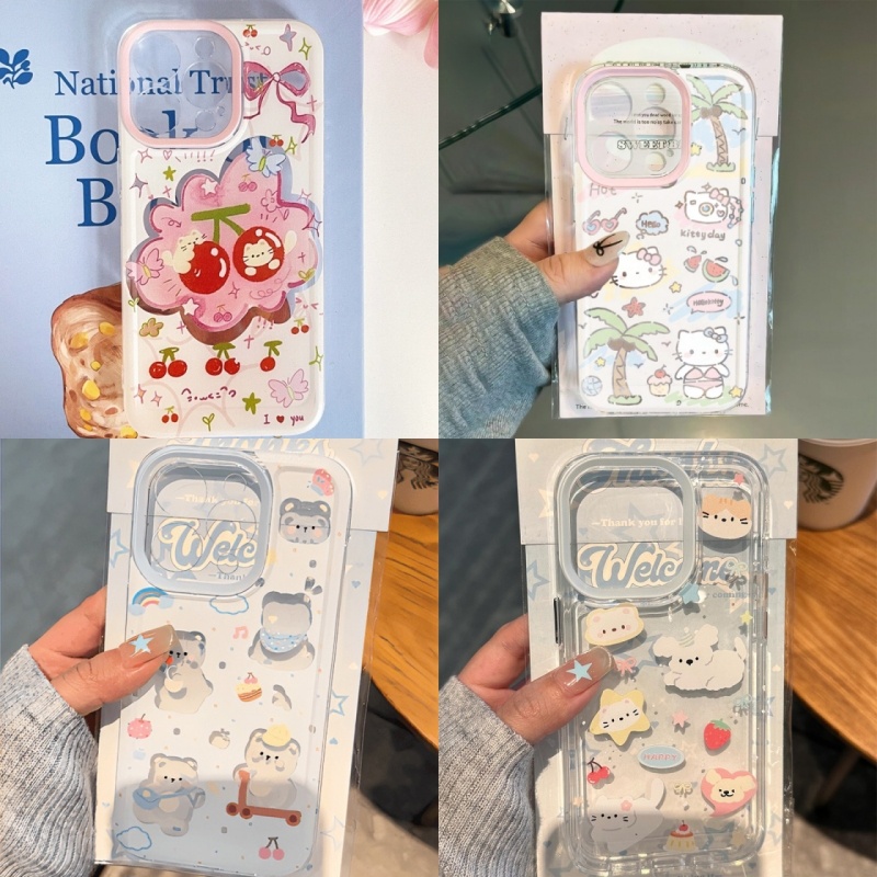 โปร่งใสพื้นที่ปลอกสําหรับ วิฟ 1906 1901 1902 1904 1940 1814 1815 1816 1811 1807 1811 1820 1723 1726 1907 1920 1915 1935 19938แฟชั่นน่ารักกลวง เคที แมวหมีสุนัขเคส ทีพียู นุ่ม