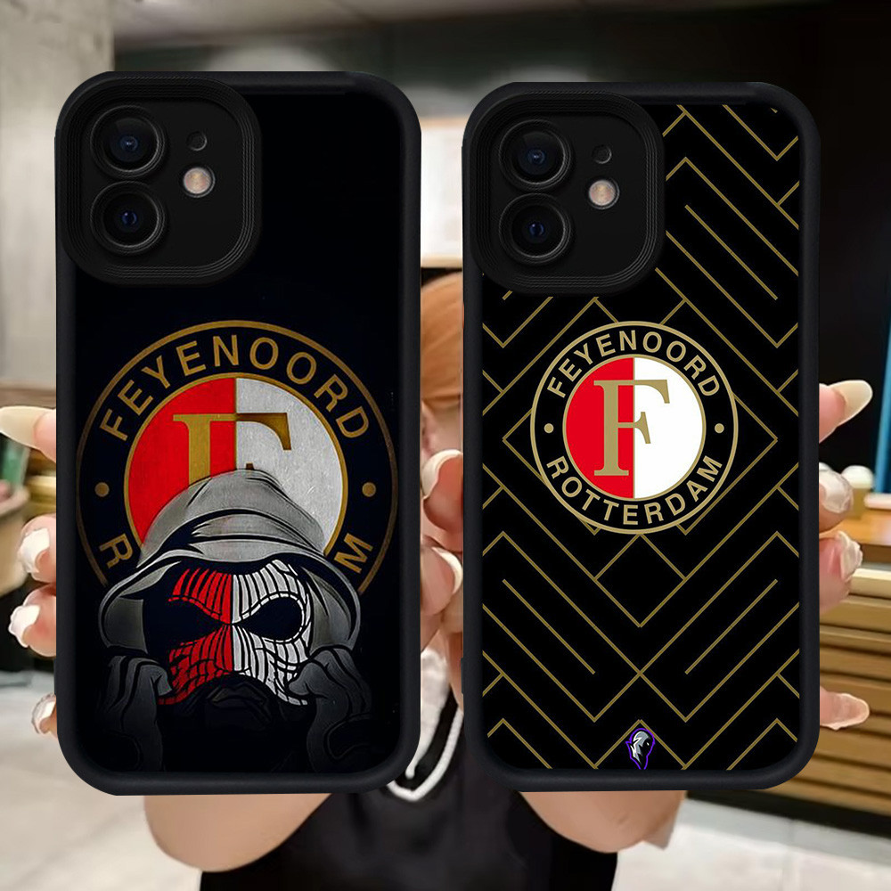 Q79 Feyenoord-FC soft Casing สําหรับ iPhone XS X 12 XR 11 Mini 15 Pro Max