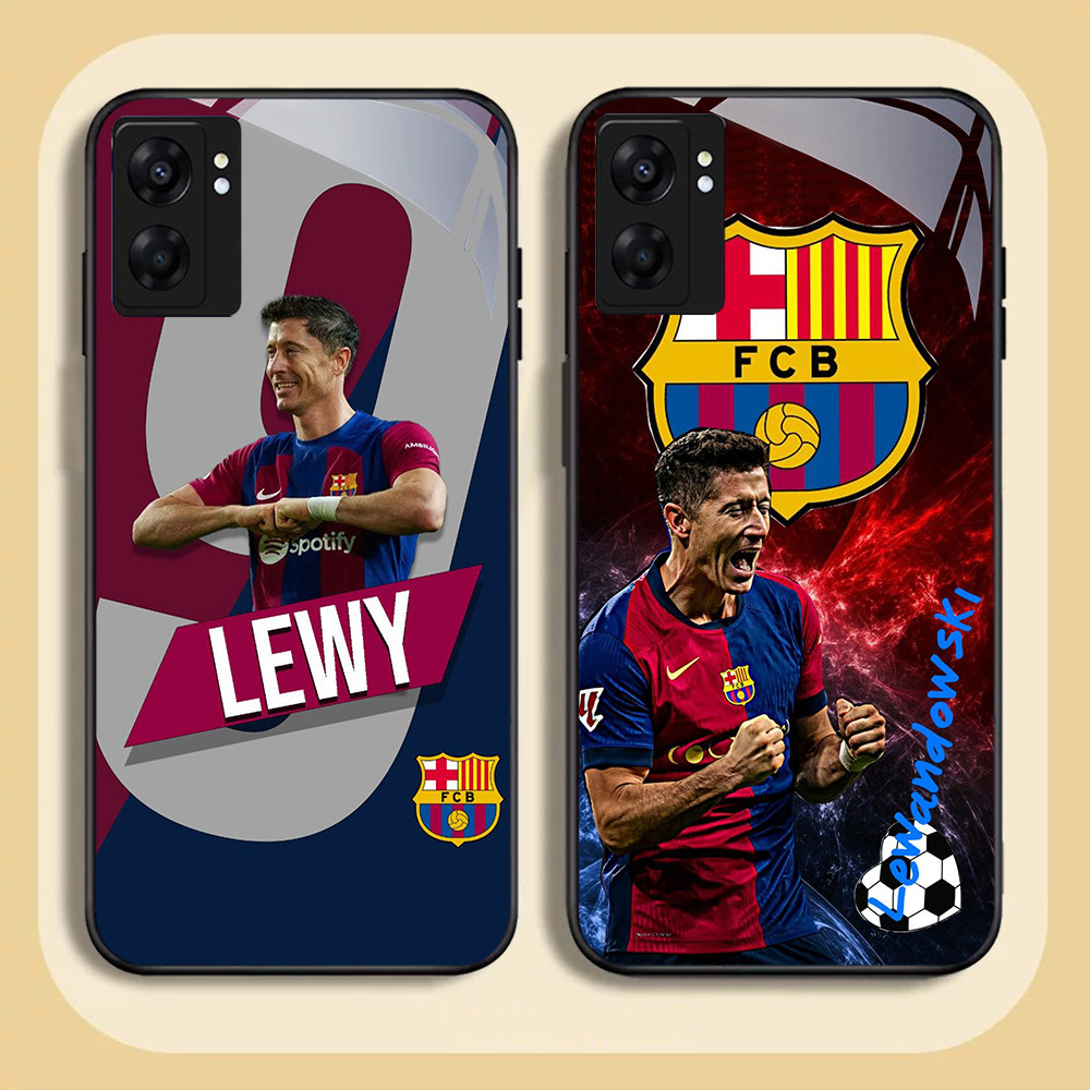 NC-75 Robert Lewandowski แก้วสําหรับ OPPO A57 A77S A17 A36 A77 A57S A76 A96 Realme C30S C55 C33 C30 