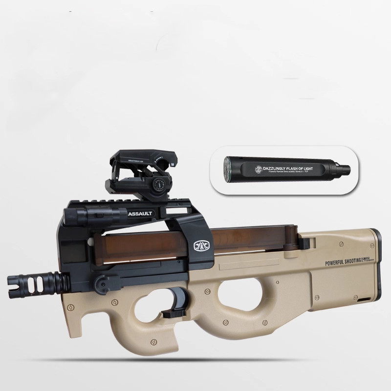 Lehui P90 กล่องสี Submachine Gun Electric Electric Election Model 5588