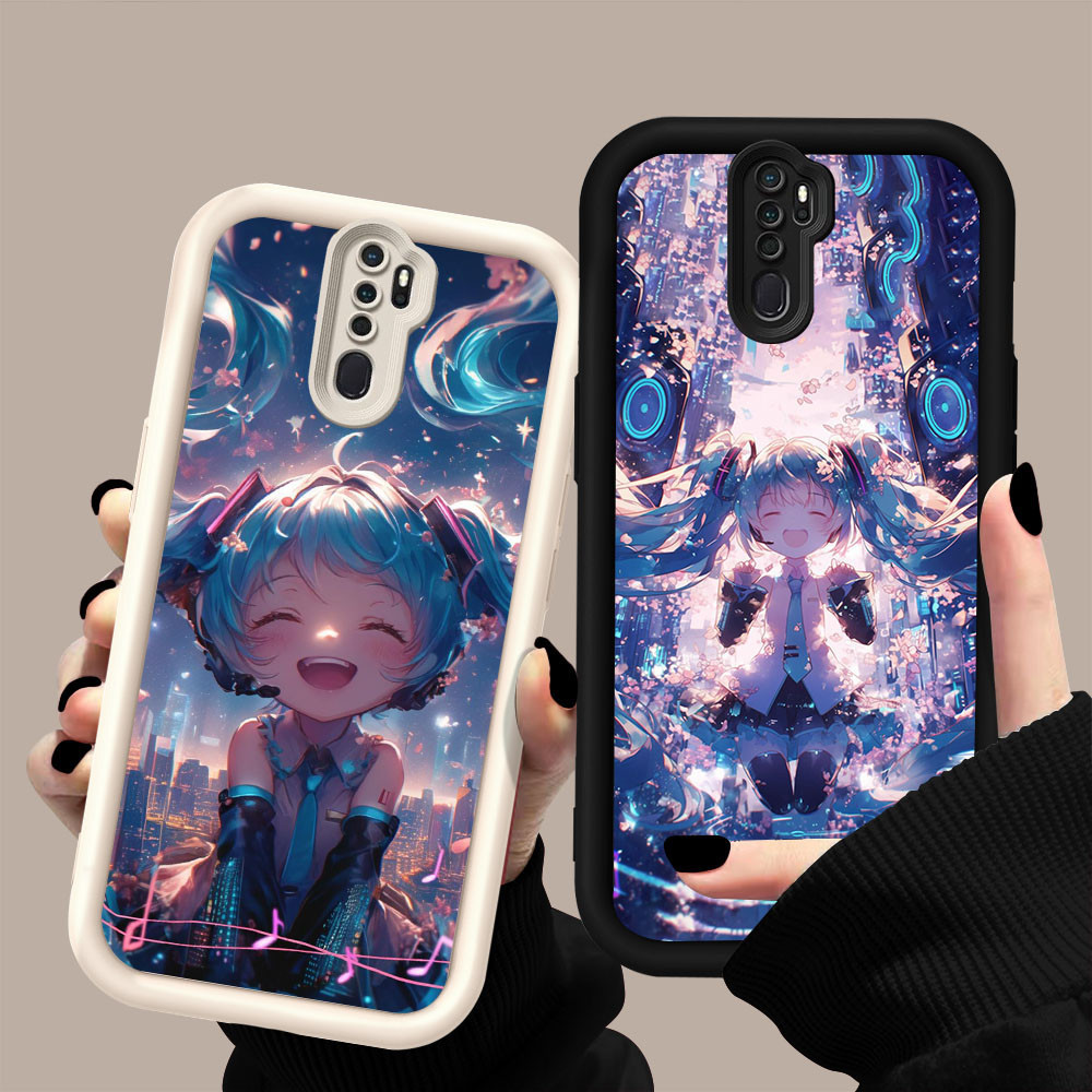YZ-101 รุ่น Q ของ Hatsune Miku สวยมากสําหรับ OPPO Reno A9 2Z A5 2F 8T F11 2020 Pro 5G