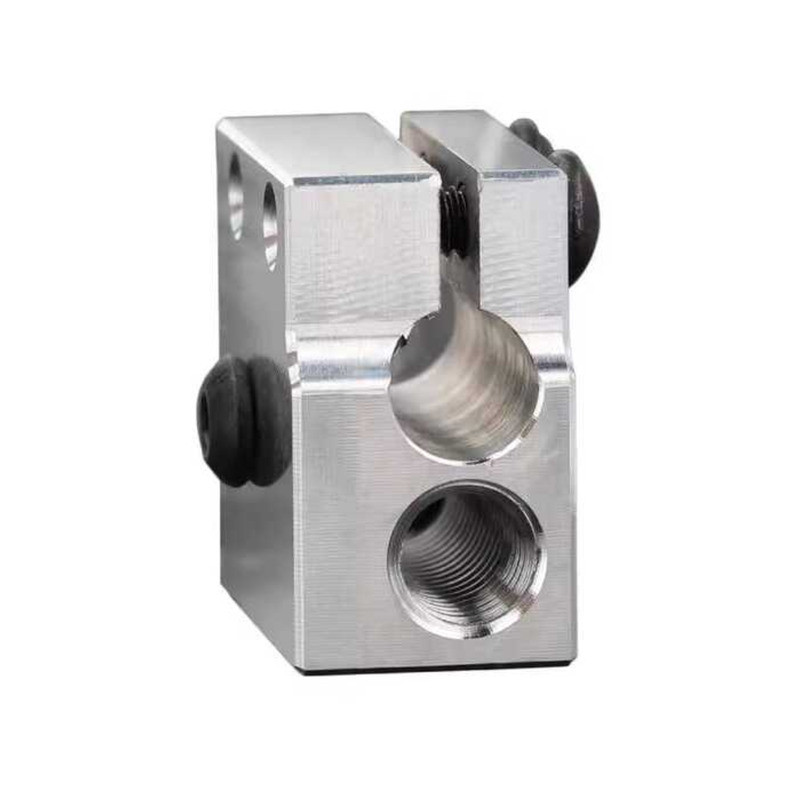 อะไหล่เครื่องพิมพ์ Mellow3D E3D หัวฉีดอลูมิเนียม Volcano Heating Block NTC3950 แก้ว