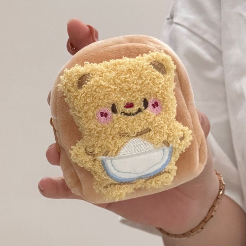 Thai Butter Bear Mini Coin Wallet Headphone Bag Storage Bag Hanging Keychain School Bag Shop Pendant