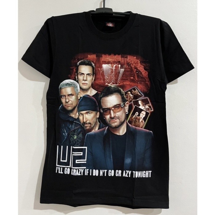 เสื้อยืดผ้าฝ้าย 100% U2 ROCK YEAH THAILAND