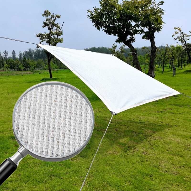 White Sun Net Outdoor Plants Sunblock Shade Mesh Cover Garden Gazebo Canopy Awning Car Shed Shading