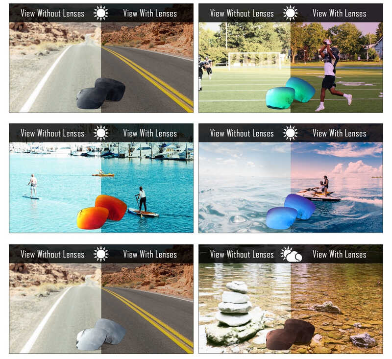 2 Pieces POLARIZED Replacement Lenses For Oo9463 Sutro Lite Asian Oo9463a AF Sunglasses Frame Easy