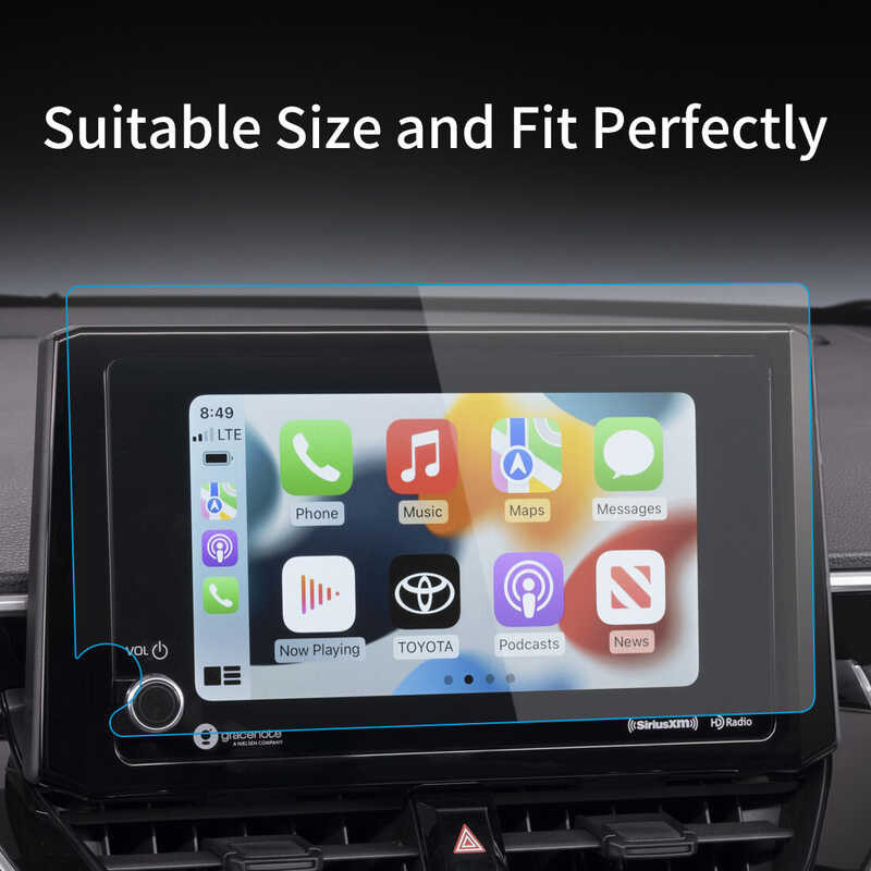 ฟิล์มติดหน้าจอสำหรับ2022ฮอนด้า HRV Hr-V เครื่องนำทางรถยน