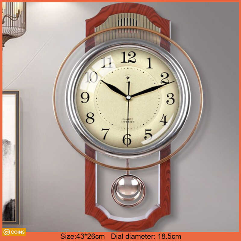 Mute Swing Guest Quartz Clocks Living Room Home Clock New Chinese Wall Watch