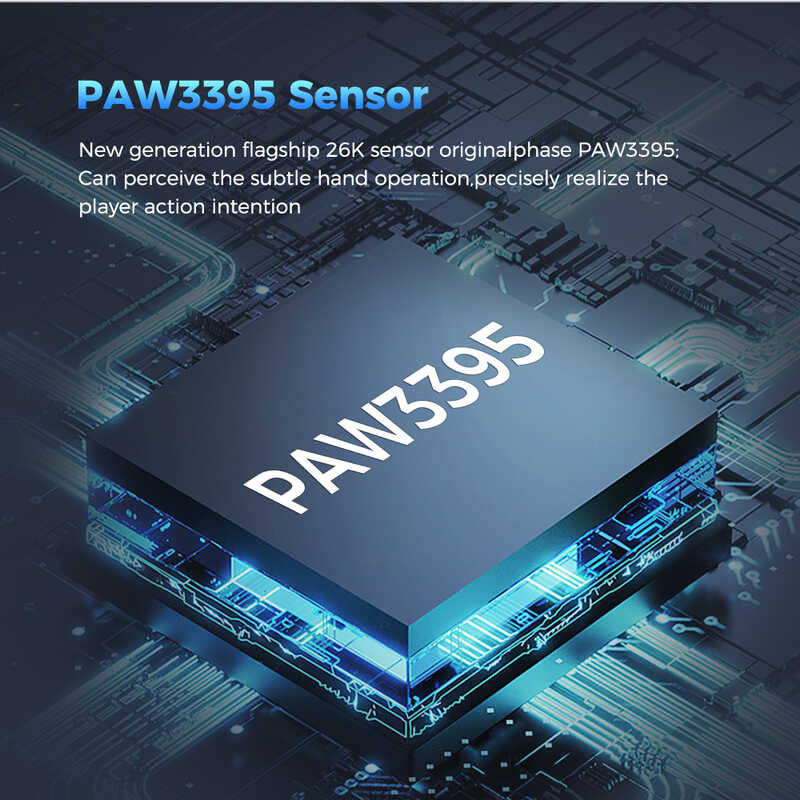 Kysona Aztec Paw3395 เมาส์เกมมิ่งไร้สาย 55G Ultralight 26000Dpi 6 ปุ่ม 90 ล