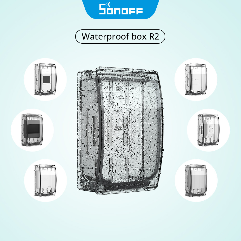 Sonoff กล่องกันน้ํา R2 กันน้ําเข้ากันได้กับ SONOFF TH Elite/Origin POW Elite/Origin M5/ NSPanel