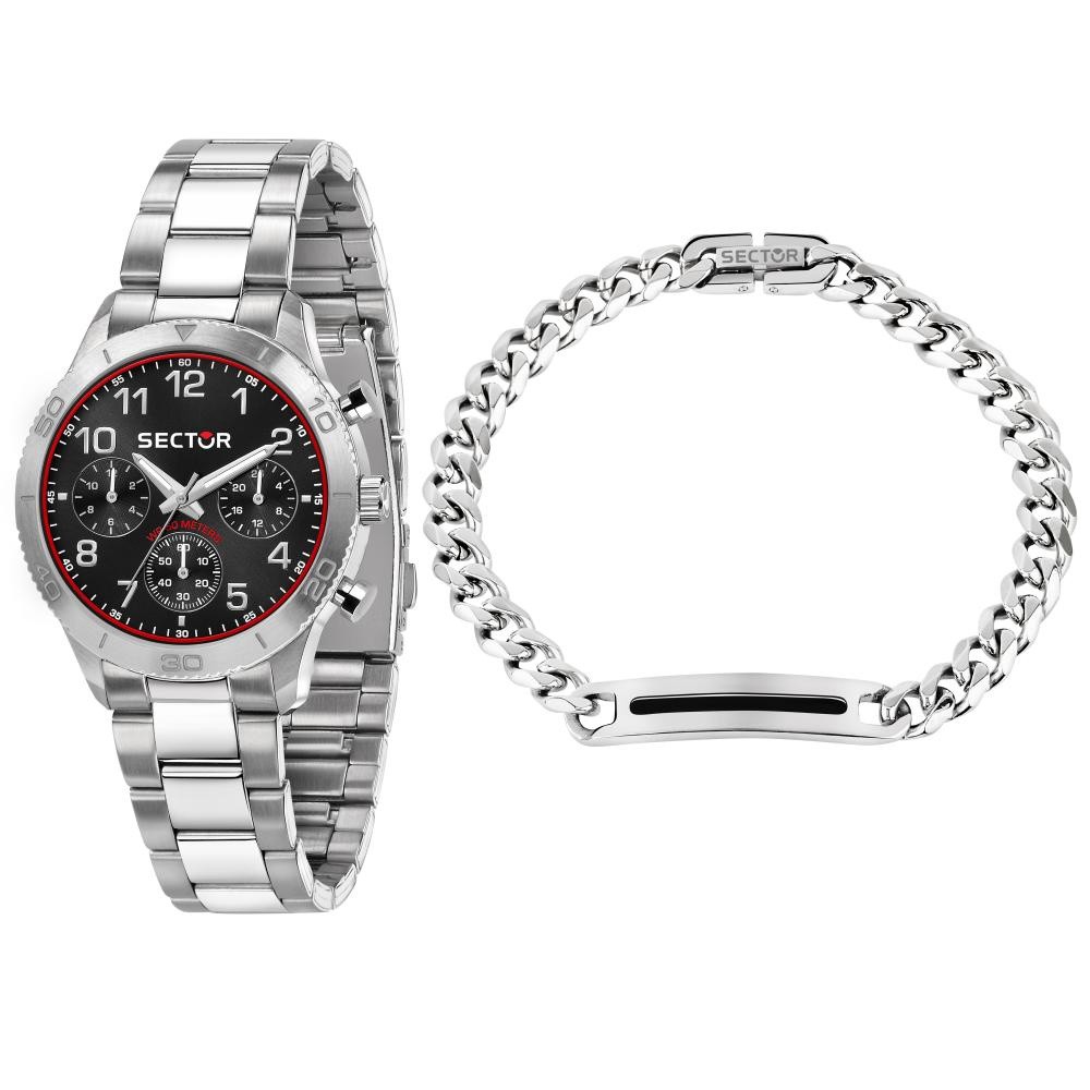 [3 Years Warranty] Sector 270 Collection 37mm Case Men's Quartz Stainless Steel Watch R3253578020 น