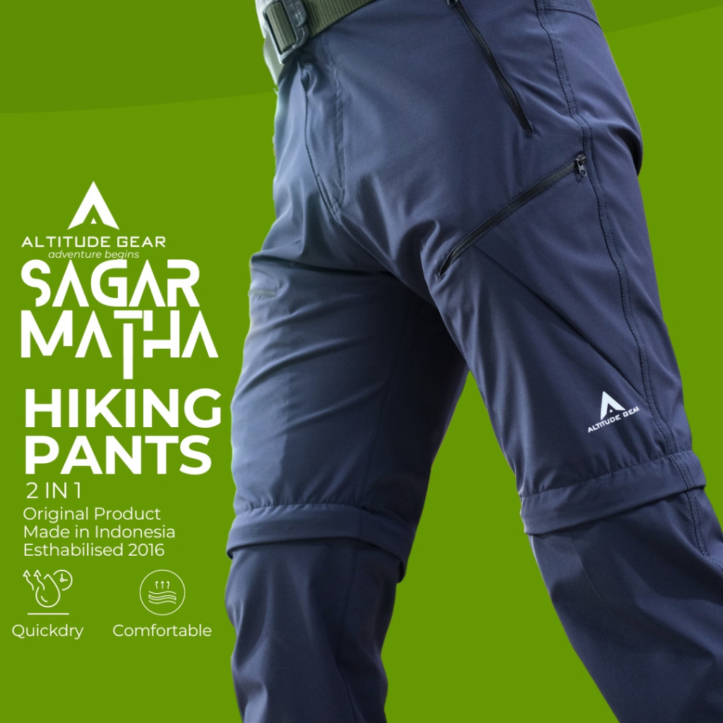 Altitude Gear Sagarmatha Convertible Pants Mountain Pants Long Connect Outdoor Stretch Quick Dry