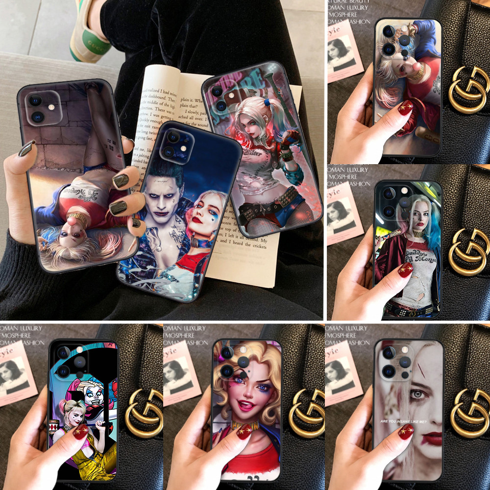 สําหรับ iPhone 11 Pro Max 12 Mini 7 8 Plus X XR XS Max soft Case G91 harley quinn