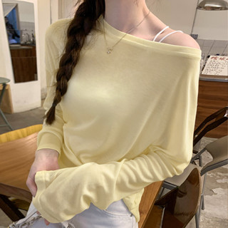 78248 Tencel Thin Slimmer Look เสื้อยืดแขนยาว