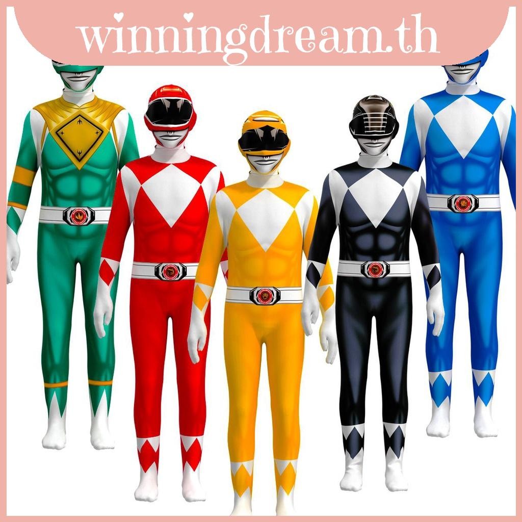 ชุดจั๊มสูทคอสเพลย์ Superhero Power Samurai Sentai Shinkenger Rangers เหมาะกับปาร์ตี้ฮาโลวีน สําหรับเ