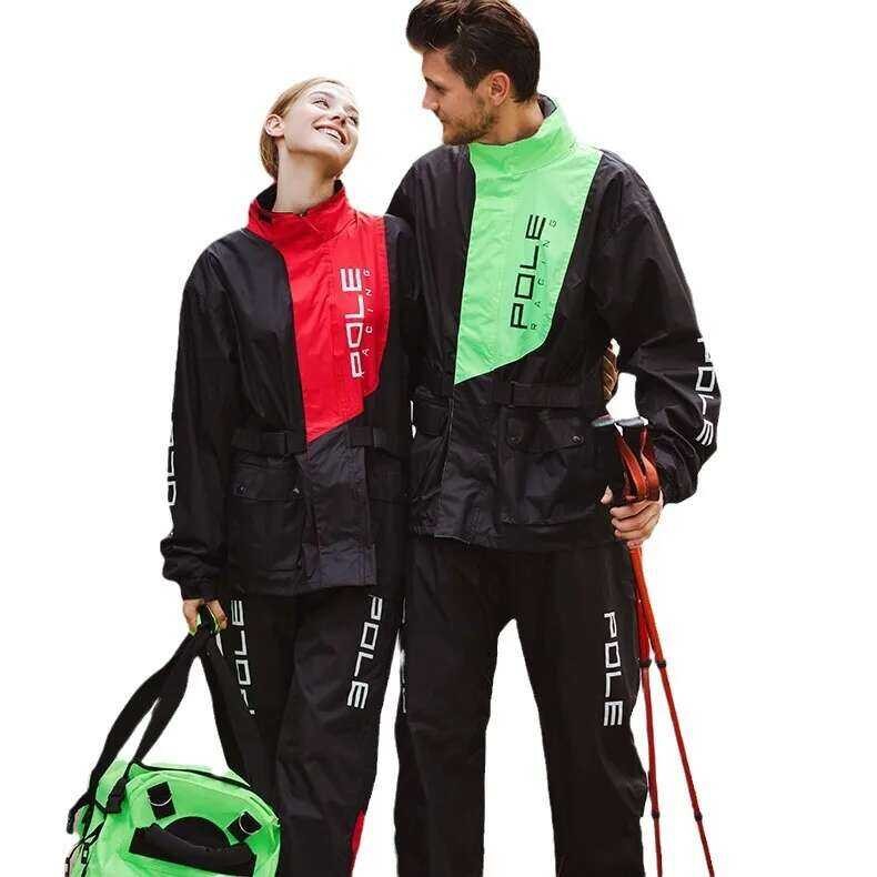 ชุดเสื้อกางเกงกันฝนสำหรับมอเตอร์ไซค์ ระบายอากาศ