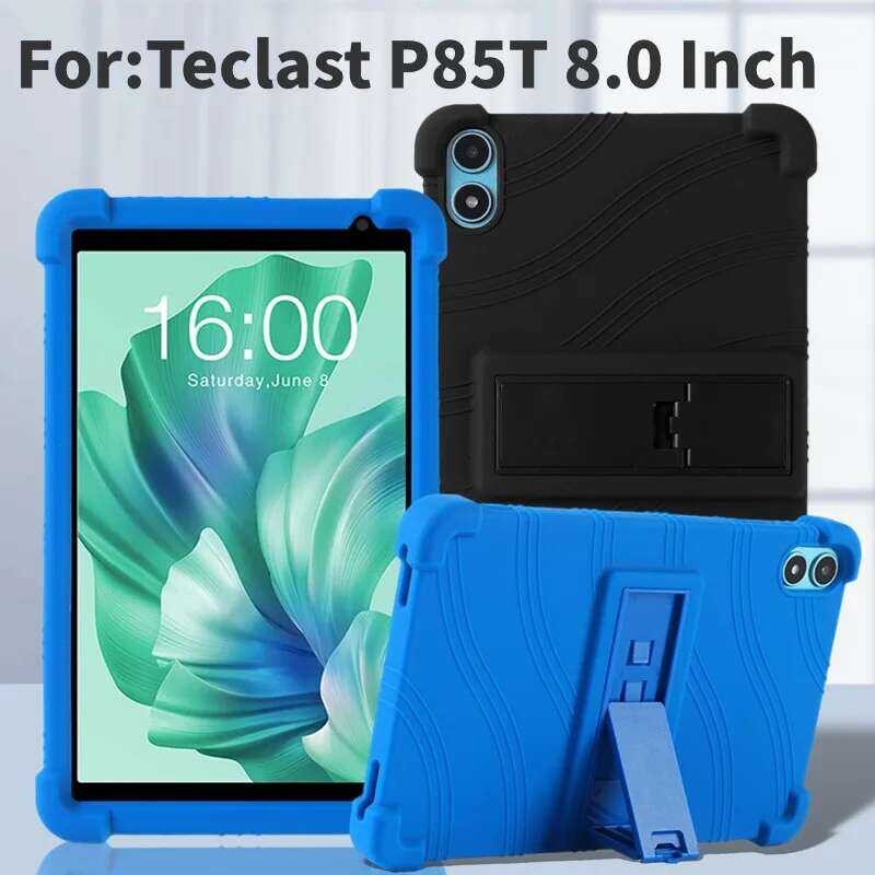 Teclast สำหรับแท็บเล็ต P85T P 85T ขนาด 8.0 นิ้ว เคสซิลิโคนนุ่มกันกระแทกอย่างดี พร้อมขาตั้ง