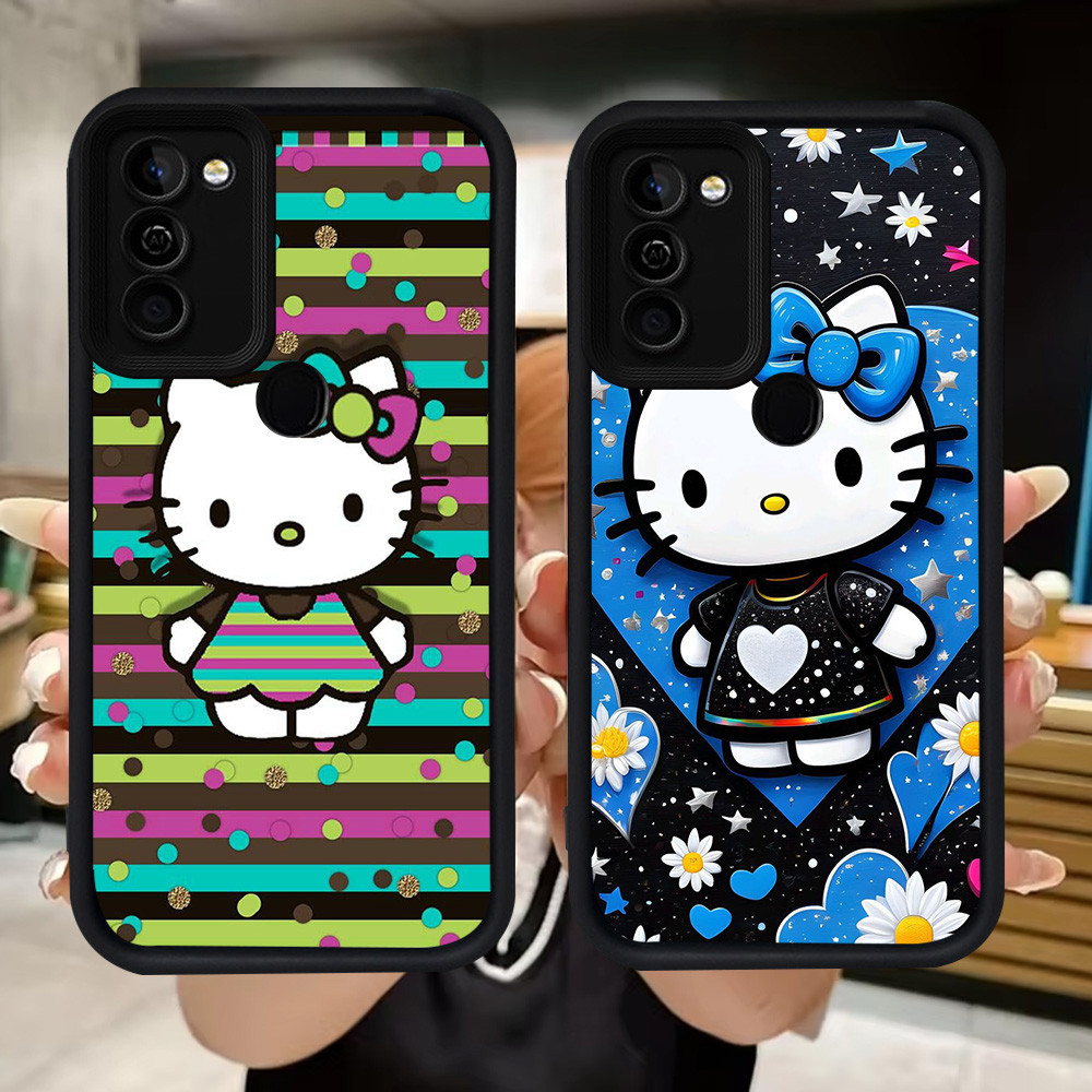 Q61 Kitty Soft Paint Casing สําหรับ Infinix HOT Smart 12 11 6 5 Ram2 10 Ram3 8 Play Plus