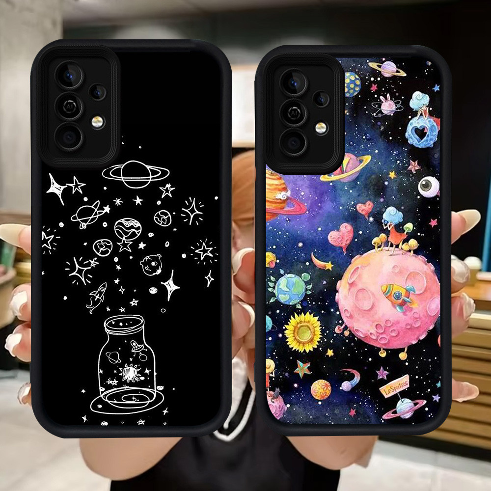 Q5 นักบินอวกาศ Space soft สําหรับ Samsung A34 A55 A54 A36 A15 A35 S25 Ultra A16 A24 A05S A25 A56 A04