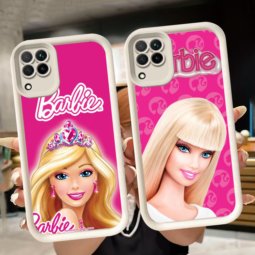 ปลอกอ่อนสําหรับ Samsung M04 A04E A05 A12 A04 F04 J2 A06 A07 A22 J7 Prime Pro 5G สีขาว Q46 Barbie Gir