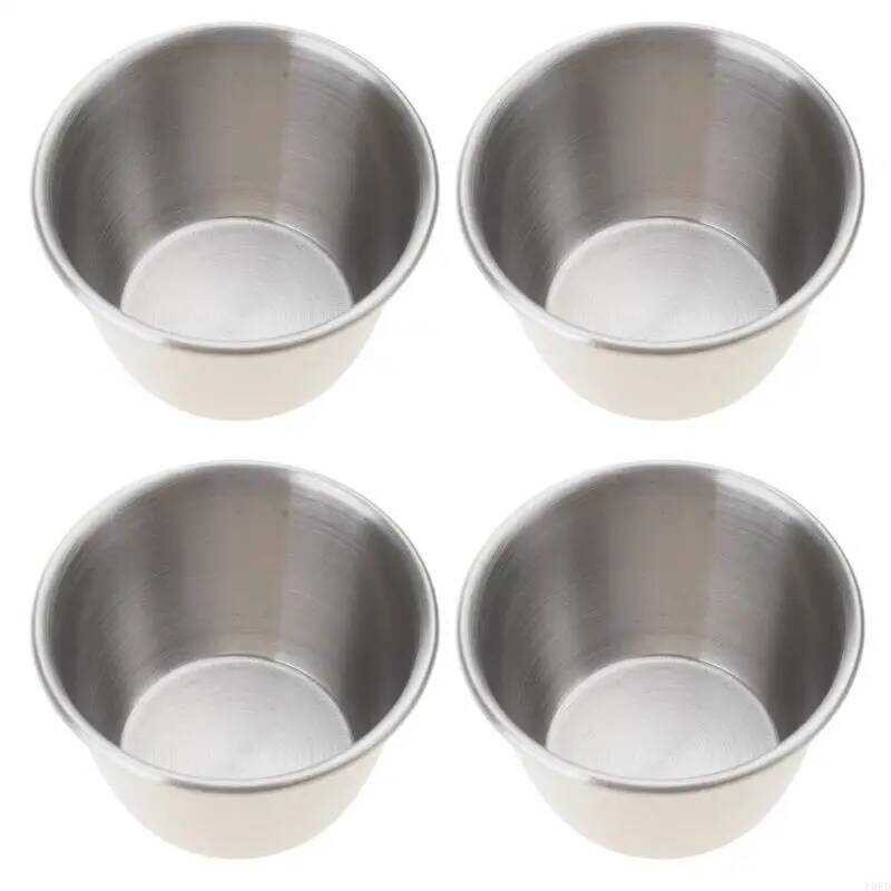 Y8d 4Pcs Stainless Steel Tumblers Set Stackable Rusts Resistant Kids Cups Drinking Cups For Outdoor