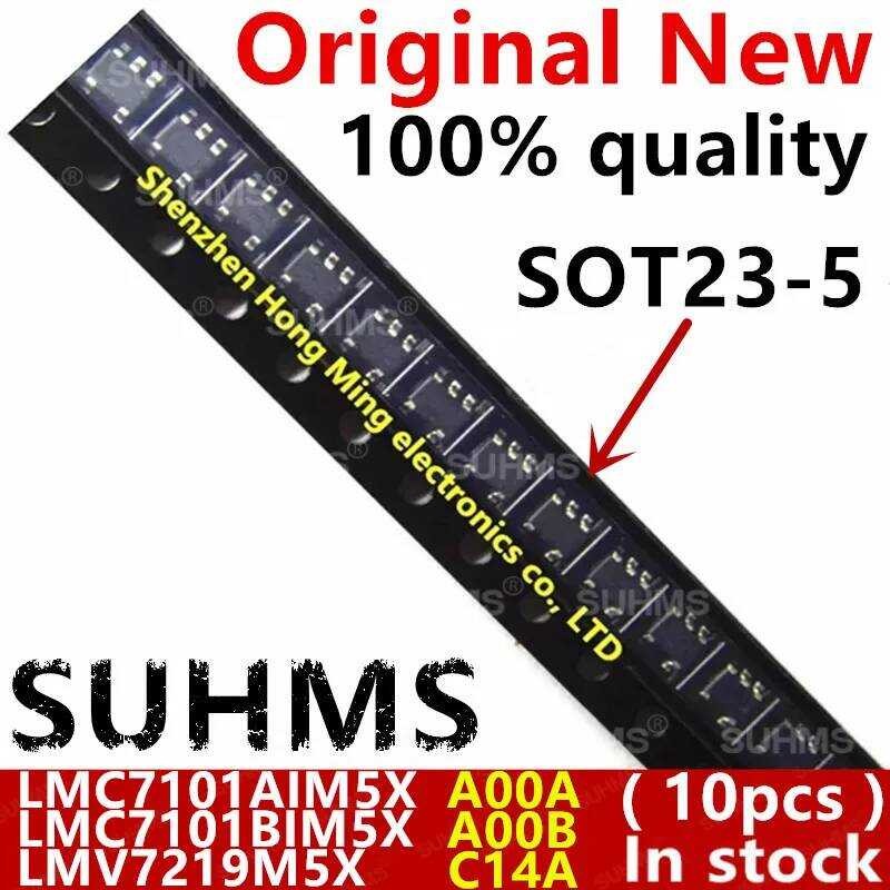 ชิ้น) 10 100% ใหม่ LMC7101 LMC7101AIM5X LMC7101A AOOA A00A LMC7101BIM5X LMC7101B AOOB A00B LMV7219M5