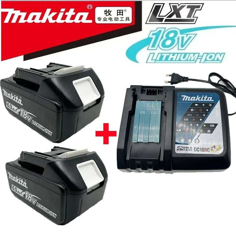 ของแท้ 100% 18V 6.0Ah ชาร์จใหม่ได้ สำหรับ Makita BL1830 BL1830B BL1840 BL1840B BL1850 BL1850B