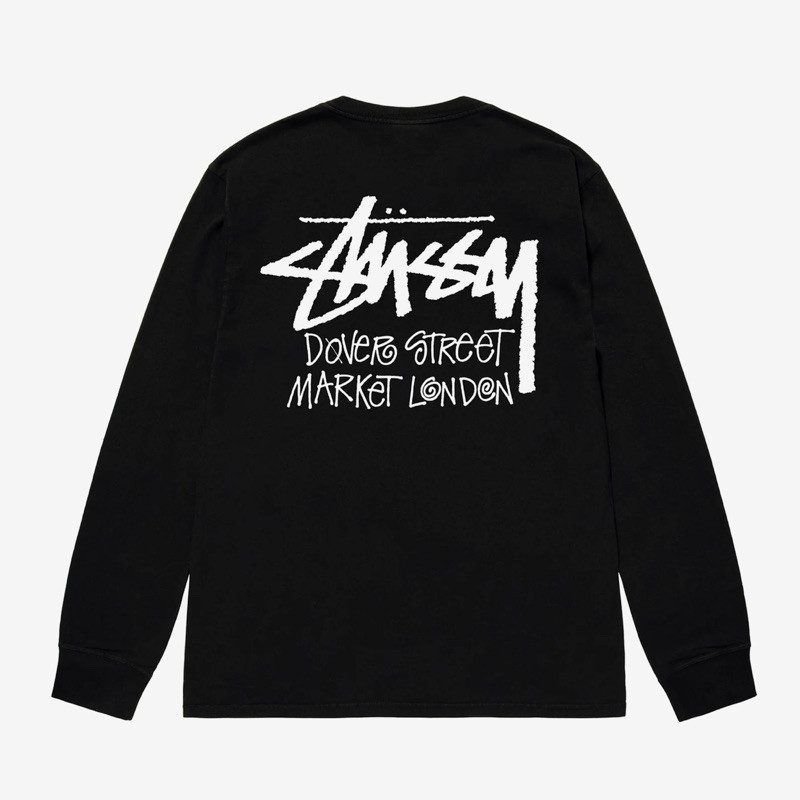 ♞STÜSSY DSM London Longsleeve T-Shirt Black (UK) 2025