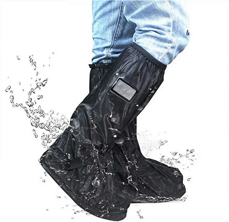 กันน้ำฝนสูงหลอดหนารองเท้าบูตปกบูต Galoshes รองเท้าครอบ thumbnail 3