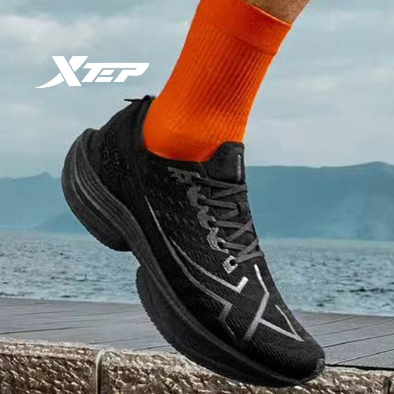 XTEP 160X5.0SE รองเท้าวิ่งรองเท้ามาราธอนมืออาชีพแผ่นคาร์บอนดูดซับแรงกระแทก Men Racing Running Shoes