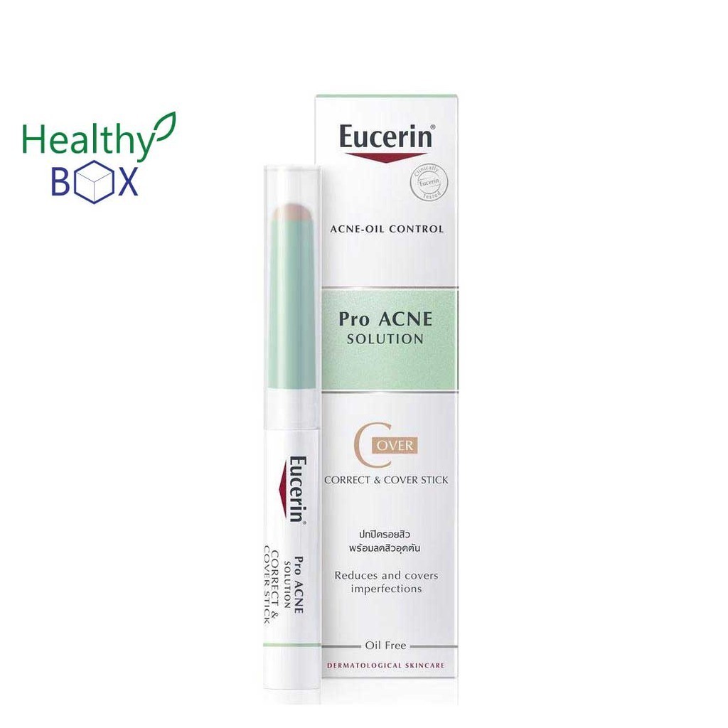 Eucerin Pro ACNE SOLUTION CORRECT & COVER STICK 2 G (ยูเซอริน ดินสอแต้มสิว ปกปิดรอยสิว บำรุงผิวหน้า