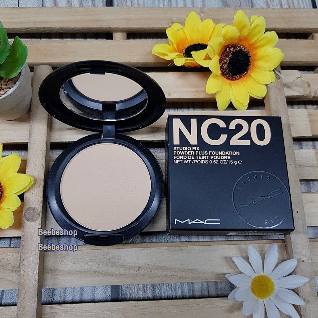 ,,แป้งผสมรองพื้น MAC Studio Fix Powder Plus Foundation 15g เลือกได้เลยจ้า NC20 NC25 NC30 NC35